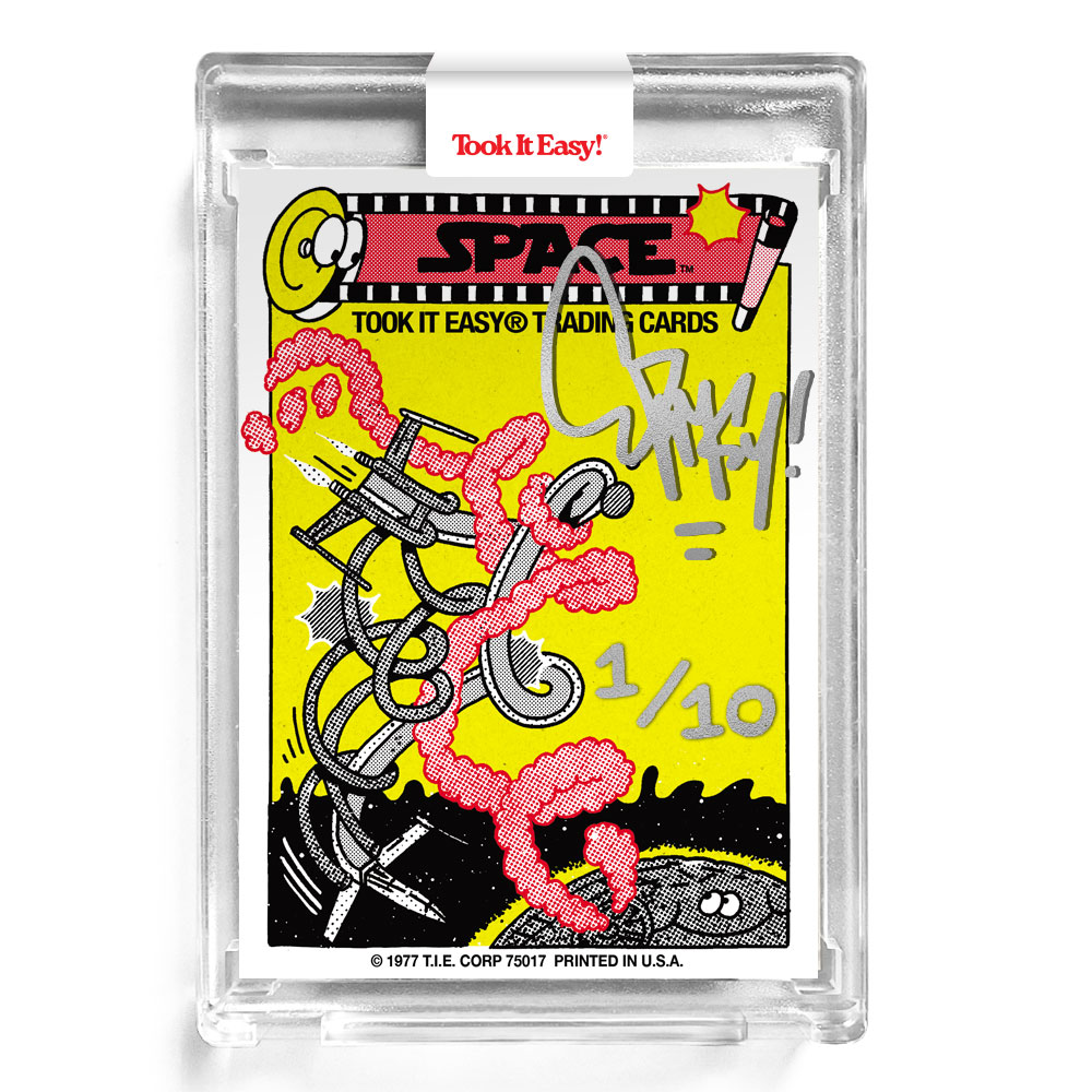 1977 'Space' card / HAND CUSTOMIZED - Edition of 10 - Image 2