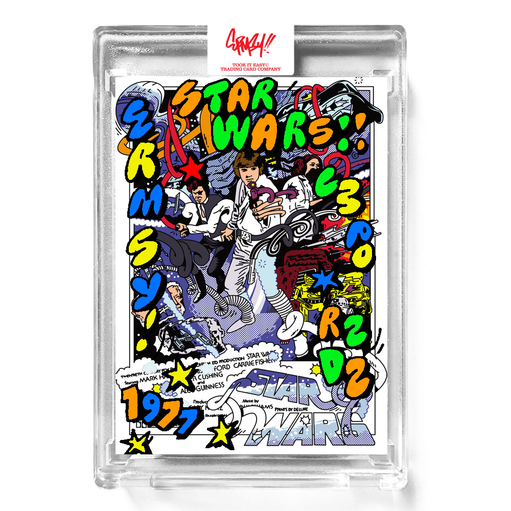 1977 'Space' card / HAND CUSTOMIZED - Edition of 10