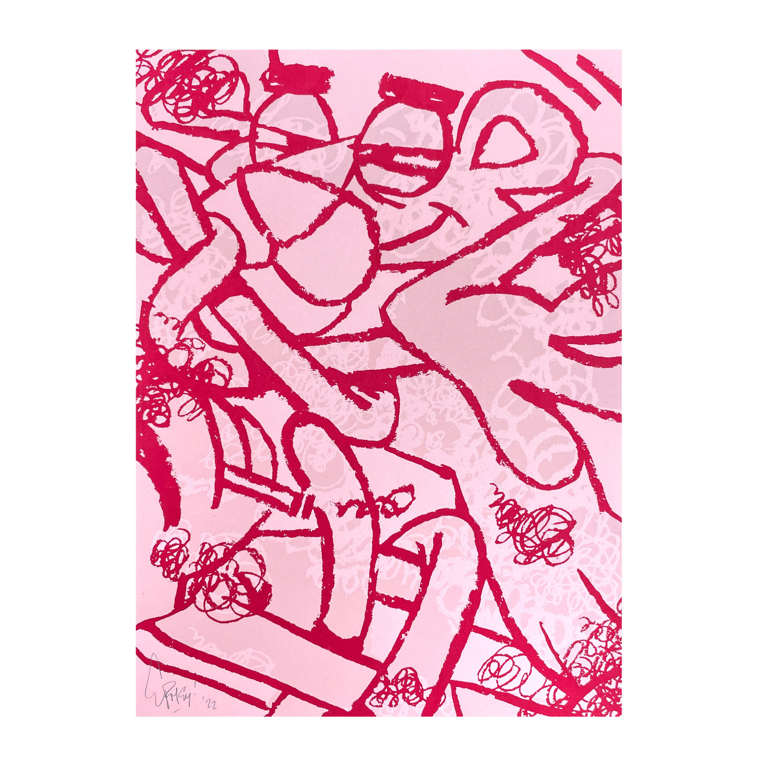 'Deconstructed Panther' Screen Print / Unique colorway Took It Easy©