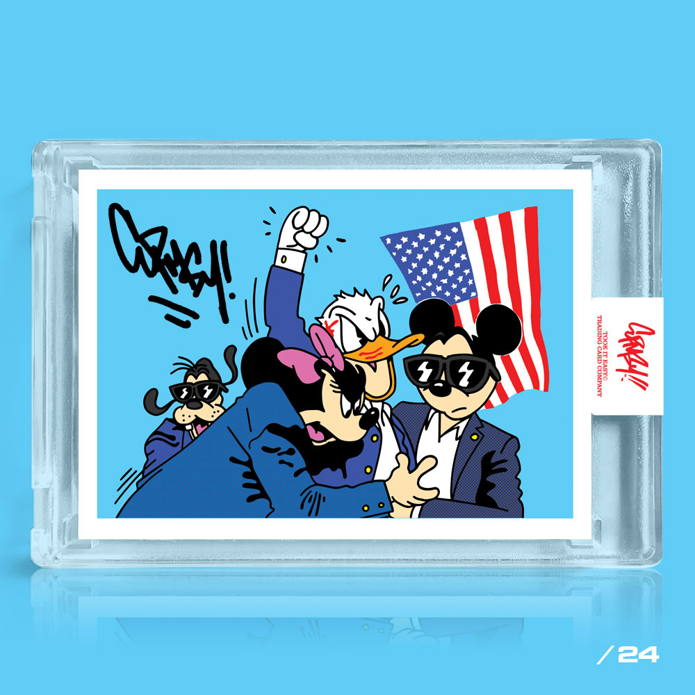 "Duck" Blue trading card /24