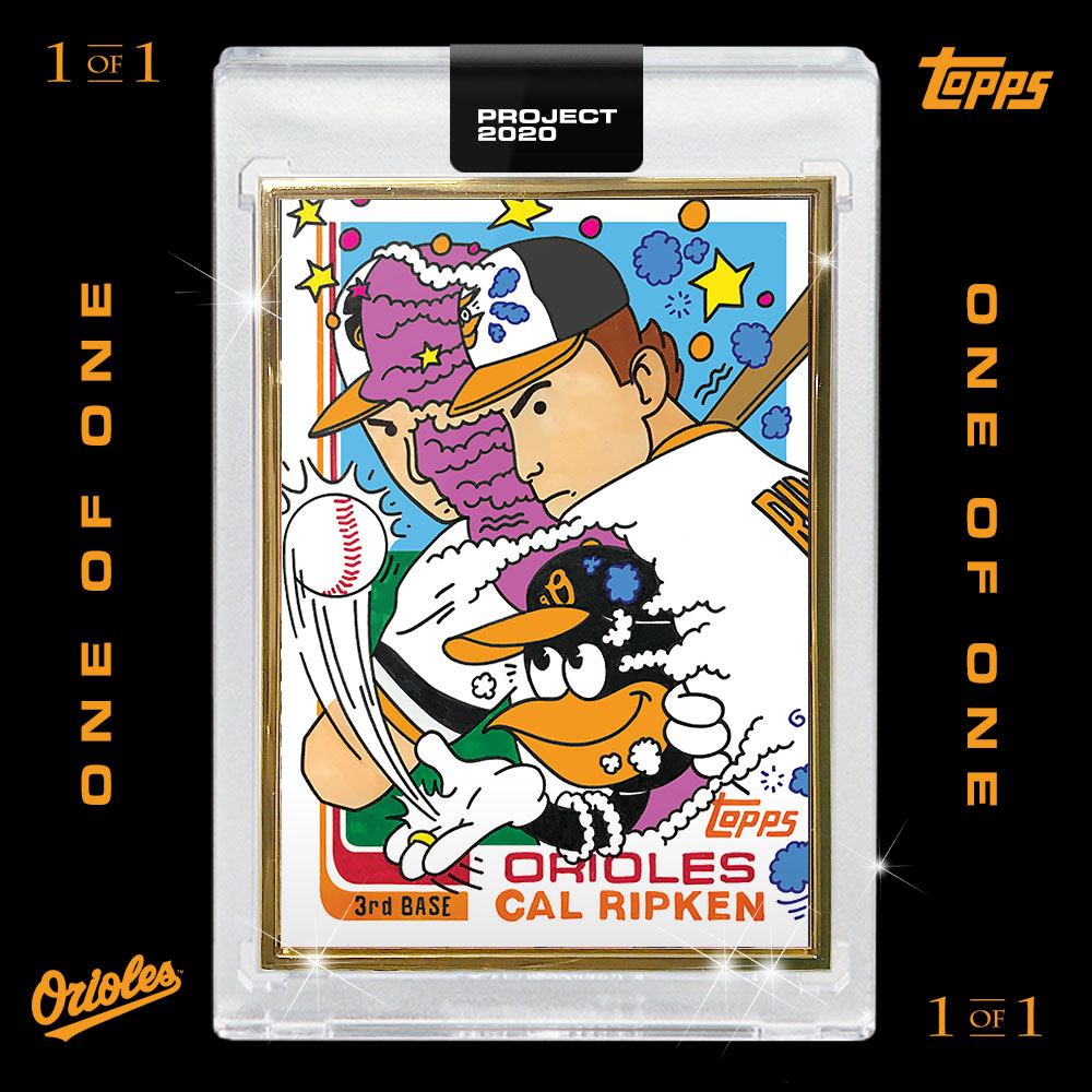 Ripken 1/1 Gold Frame Baseball Card - Topps® Project 2020 by Ermsy